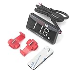 Taikuwu DC 12V Digital Voltmeter LED Anzeige Spannungsmesser für Auto Motorrad（Weiß LED）