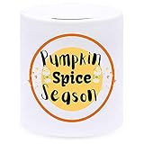 Print Dynastie Spardose Halloween Monster Kürbis Einhorn Pirat Teutel Zombie Geist Horror, Farbe:Pumpkin Spice Season W