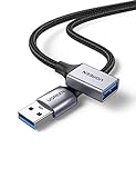 UGREEN USB Verlängerung, USB Kabel Verlängerung Nylon und Aluminiumgehäuse für USB-Stick, Tastatur, Drucker, Scanner, PS4/5, USB Hub, externe Festplatte usw. (2m)