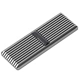 Dpofirs Solid-State-Festplatte Heat Sink Thermal Pad, SSD-Kühlteile, Drainage Passive Cooling, für M.2 2280 Solid-State-Festplatte (nur für einseitige Chip-Partikel-Festplatte geeignet)(grau)
