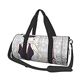 ADONINELP Reisetasche Reisetasche Modische Frau Flapper Mädchen Briefmarke Frankreich 1920er Jahre Hut ， Zylinder Reisetasche Mode Leinwand Leichte Tragegurt Gepäck