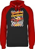 Hot Wheels Damen - All i Want for Christmas is Hot Wheels - XL - Schwarz/Rot - All I Want for Christmas is Hot Wheels - JH009 - Baseball H