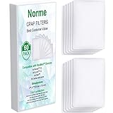 60 Packung Wegwerfbar CPAP Filter Wegwerfbar Luftfilter, Einjähriges Versorgungspaket für Alle ResMed Air 10, Airsense 10, Aircurve 10, Airstart und ResMed S9 Serien CPAP Standard M