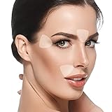 Blumbody Facial Patches -160 dreieckige transparente anti falten pflaster -Streifen zur Glättung von Falten um die Augen und den Mund-Wiederverwendbare Faltenpflaster für das Gesicht während der N