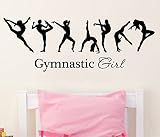 tellMeo Wandtattoo/Vinyl-Wandaufkleber, Motiv Gymnastic Girl/Turnen, für Schlafzimmer, Wohnzimmer, Sp