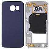 DaiMai Komplettes Gehäuse (Rückplatte Gehäuse Kamera Linse + Akkudeckel Rückseite) für Galaxy S6 / G920F, Ersatz-Rückabdeckung (Gold) WH (Farbe: Blau)