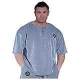 STILYA Sportswear Herren Ragtop Trainings Shirt T-Shirt Bodybuilding 3123-ST grauM