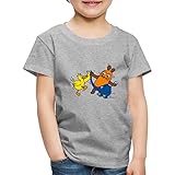 Spreadshirt Die Sendung Mit Der Maus Tanzt Mit Elefant Und Ente Kinder Premium T-Shirt, 110-116, G