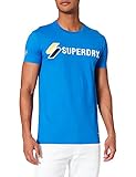 Superdry Mens M1010971A T-Shirt, Royal, XL