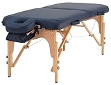Massageliege TAOline »Balance II« (71 cm), mobil, tragbar, dunkel-blau, verstellbare Kopfstütze, Armschlaufe & Tragetasche ink