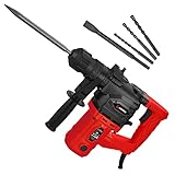 SCHMIDT security tools SDS-Plus Bohrhammer RH-1010 Meißelhammer 1010W 3,5J | Schlagbohren Bohren Meißeln inkl. Koffer mit Zubehör | S