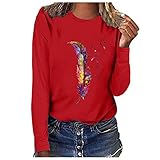 Women's Sexy Gothic Long Sleeve Crop Top Vintage Slim Fit Lace Blouse Off Shoulder Tops Long Sleeve T-Shirt Pullover Sweatshirt Gothic Top Clubwear Streetwear(Y-Red, S)