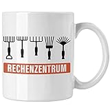 Trendation - Rechenzentrum Gärtner Tasse mit Spruch Garten Hobbygärtner Geschenk Lustig