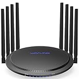 WAVLINK AC1200 Dual-Band TouchLink Wireless Wi-Fi Gigabit Ethernet mit externer Antenne, Extender mit hoher Reichweite, 5G 867Mbps + 2.4G 300Mbps, Turbo-Taste, Smart App-Verwaltung AC3000