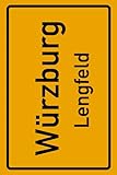 Würzburg Lengfeld: Deine Stadt, deine Region, deine Heimat! | Notizbuch DIN A5 karierte 120 Seiten Geschenk