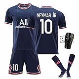 GYLMXF 21-22 Heim-/Auswärtstrikot Nr.7#Mbappé # Nr.10 Neymar # Nr.11 Di María Kurzarmtrikot Shorts Set für Fußballtrikot für Erw