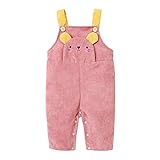 ROMIDA Baby Jungen Mädchen Lange Hose Bootcut-Hose Vintage Cordhose Kordhose mit elastischem Bund Herbst Winter Thermo Babyhose Pants Sweatsuit Atmungsaktiv Trägerhose F