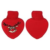 Gummi-Wärmflasche, auslaufsichere süße Wärmtasche für Thanksgiving für Silvester(Elch)