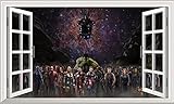 Wandtattoo Marvel Avengers Wandaufkleber 3d Effekt Windows Superhelden Wandkunst Aufkleber Aufkleber Schlafzimmer Jungen Mädchen (groß) 100x60