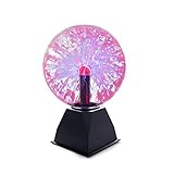 Plasmakugel Magische Blitze Plasmaball Lampe Mini Leuchtkugel Leuchten für Kinder Dekorationen Stütze Schlafzimmer Haus und Geschenke Stimmungslichter Nachtlichter Plasma Kugel (20x28 cm)