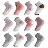 Lictin Babysocken 12 Paare Baby Antirutsch Socken Winter Baby ABS Antirutsch Socken Baby Socken für Baby Mädchen 12-36 M