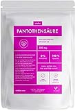 VITAFAIR Pantothensäure (Vitamin B5) - 500mg Hochdosiert - Vegan, Ohne Magnesiumstearat, German Quality - 8340% Tagesbedarf - Pantothensäure - 240 Kap