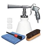 SPTA Auto Reiniger Reinigungspistole Innenreiniger Waschpistole Druckluft Drucklutfpistole Automatische Polierte Beschichtung Griff mit Regelventil für Auto, Armaturenbrett,L