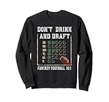 Lustiges Fantasie-Fußball-Zeichenbrett mit Aufschrift 'Don't Drink and Draft' Sw