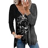 v Shirt Damen Pullover Damen rot Mero Tshirt Regenbogen Rock Damen Oberteil elegant Bluse Damen elegant Kurzarm-blusen top lila Coole Pullover D