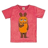 Logoshirt®️ Die Sendung mit der Maus Die Maus Vintage T-Shirt Print für Kinder I Motiv-Shirt kurzärmlig, Größe 104/116, 4-6 J