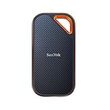 SanDisk Extreme PRO Portable SSD externe SSD 2 TB (externe Festplatte mit SSD Technologie 2,5 Zoll, 2000 MB/s Lesen und Schreiben, stoßfest, AES-Verschlüsselung, wasser- und staubfest) g