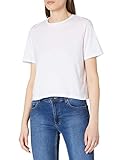 PIECES Damen PCRINA SS Crop TOP NOOS BC T-Shirt, Bright White, S
