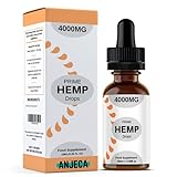 Anjeca - Prime Hemp-Tropfen – Hanfsamenöl, 4000 Milligramm, Natürlicher H