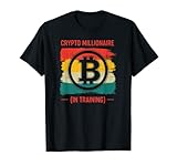 Bitcoin Crypto Millionaire in Training Farben Design BTC T-S