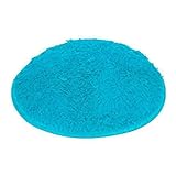 RUIHUAN Teppich 40cm langlebige runde weiche korallen Fleece Bad matten Badezimmer Schlafzimmer küche rutschfeste Boden Matte wasserabsorption weich (Color : Pink)
