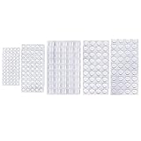 FokCalgary 354 Stück Elastikpuffer Türpuffer,transparent Türdämpfer Selbstklebend,gummifüße Möbel Puffer,gummipuffer Silikon Puffer Pads Schrank Tür Stoßfänger Self Stick Lärm Dämpfung Pads,5 Größ