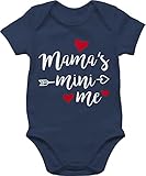Mutter Geschenke Tochter & Sohn Baby - Mamas Mini Me Muttertag - 6/12 Monate - Navy Blau - Mamas Mini - BZ10 - Baby Body Kurzarm für Jungen und M