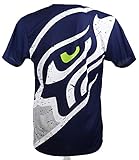 New Era Seattle Seahawks T-Shirt/Tee - Big Logo Back - Navy - L