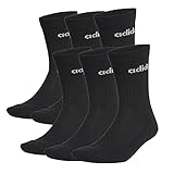 adidas 6 Paar HC CREW 3p Tennissocken Sportspocken Unisex , Farbe:Schwarz, Socken & Strümpfe:43-45