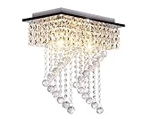 Dellemade 2-Leuchtet Kristall kronleuchter Modern Deckenleuchte Für Treppenhaus, Bar, Küche, Esszimmer,