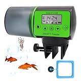 RUIZHI Fischfutterautomat, Fischfutterautomat für Aquarium, Fischfutterautomat mit Zeiteinstellung, geeignet für Aquarium und Fischtank
