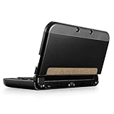 TNP New 3DS XL Hülle, New 3DS XL Case, Aluminium-Schutzhülle kompatibel mit New Nintendo 3DS XL Konsole 2015, Spiele und Zubehör, strapazierfähige Cover Plate mit ultraschlankem Design, Schw