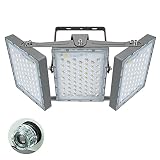 STASUN LED Außenstrahler mit Dämmerungssensor, 300W LED Flutlicht, 27000 Lumen, Superhell LED Fluter, IP66 Wasserfest, 5000 K Tageslicht,mit 3 verstellbaren Köpfen für Garten, Garag