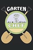 GARTEN CHEF: SCHAUFEL GARDEN. Liniert, kariert und punktiertes Notizbuch-Tagebuch bzw. Übungsbuch mit 120 S