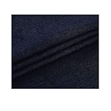 MAGFYLY Jeansstoff meterware Dicke Gewaschene Jeanshose Gute Dehnung Darin Hemd Rock Stoff 150cm Breite verkauft von der Meter verkauft (Color : Navy)