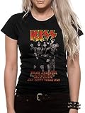 Fitted T-Shirt (Women-M) Rock N Roll All Nite (Black)