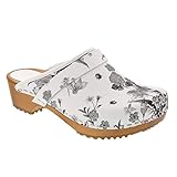 Bjork Women's Aldi Floral Wooden Clogs (EU-40) W