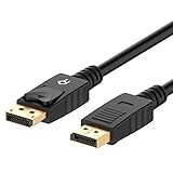 Rankie Verbindungskabel DisplayPort (DP) auf DisplayPort(DP), 4K-Auflösung Bereit Kabel, 1.8m, Schw