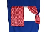 Kasperletheater Puppentheater Handpuppen Fingerpuppentheater mit Stoffbespannung Freistehend, 150x75 cm, für Kinder Jungen Mädchen, Ideal für Rollensp