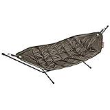 Fatboy® Headdemock Taupe | Hängematte für Zwei mit Gestell | Outdoor geeignet für Garten & Terrasse | 270 x 138